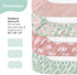 4-Pack The Peanutshell Baby Bassinet Sheets for Girl - Soft, Oval & Fitted Baby Girls Sheet, Rectangle, Fitted Covers