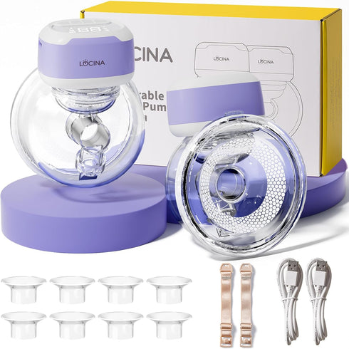 Wearable Breastfeeding Pump Hands Free of Long Battery Life, Portable Electric Wireless