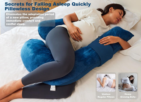YZCCtixi Pregnancy Pillows for Sleeping, Maternity Pillow for Side Sleeper, Support for Back, Legs, Belly, HIPS