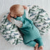 Watercolor Green Mountain Baby Nursing Pillow Covers for Boy Girl Trees Forest Mountains Neutral Nursing Slipcovers