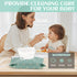 Cecliy 4 Pack Baby Wipe Dispenser, Reusable Portable Wipe Holder, Refillable Wet Wipes Container, Waterproof