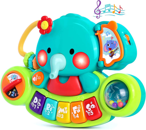 Baby Piano Toy for 6 to 12 Months, Light Up Music Baby Toys for Early Learning Educational Piano Keyboard