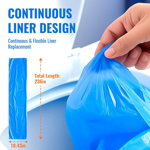 8 Pack Compatible with Diaper Genie Pails Diaper Pail Refills | Lemon Scent Continuous Liner Rolls for Baby |