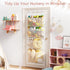 4 Criusia Stuffed Animal Storage, Over The Door Organizer with Mesh Pockets, Toy Organizers and Storage for Nursery
