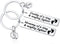 Ralukiia NICU Dad Mom Preemie Baby Gift - Mommy/Daddy of A Tiny Mighty Fighter Keychain