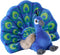 Wild Republic Cuddlekins Eco Mini Peacock, Stuffed Animal, 8 Inches, Plush Toy,