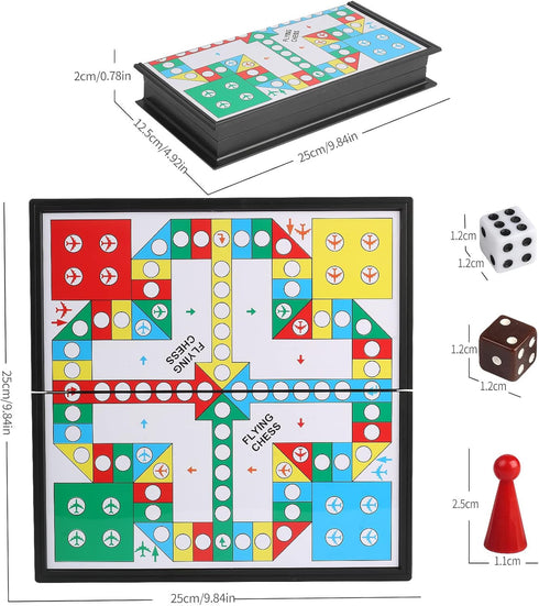 Andux Foldable Magnetic Flying Chess, Portable Board Game Set CXYXQ-03 (M)