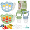 Baby Breastmilk Popsicle Molds & Baby Fruit Feeder (6 Pack), WAJIAYON Infant