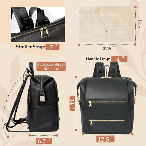 Backpack 15 Backpack,2 Omanmoli Diaper Bag Baby Diaper Bag with Pockets Travel Insulated Pockets,Stroller