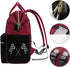 SONGTING Backpack Mommy Daypack Black and White Checkered Flags Diaper Bag Travel Waterproof Bag Nappy