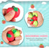 30 Supplies(1.96 Inch) Chalyna Pieces Fruit Stress Ball Red and Green Fruit Stress Relief Squeeze Balls Squeeze Finger