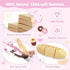 Playset 23pcs Sets SIMPLIPLAY Wooden Bakery Food Toys, Wooden Pretend Play Food for Kids, Play Kitchen Accessories
