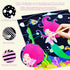 BAOXUE Scratch Art for Kids, Mermaids Black Rainbow Scratch Paper Set for DIY Activity and Party Games