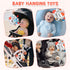 Odeepstar 0-12 Baby Book Months, Crinkle Cloth Book with Rattle & Touch and Feel Sensory Toys, Soft Teether