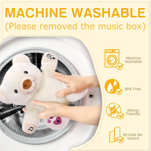 DEARBABY Baby Sleep Soother, Newborn Essentials, Baby Christmas Girl Gifts, Sound Machine for Nursery, Help Kids Go
