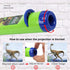 Georgie Porgy Educational Science Projector Toys for Kids, Toddler Flashlight Wall Ceiling Tent Torch (Dinosaur)