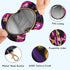 YETTASBIN Mardi Gras Portable Pacifier Holder Case with Metal Hook Buckle & Zipper for Diaper Bag and Stroller