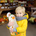 PEACH CAT Cute Banana Duck Stuffed Animal, Long Banana Chef Duck Plush Pillow for Girls and Boys