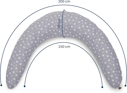2022 100% Niimo XXL Pregnancy Pillow & Baby Feeding Pillow - Double Platinum Winning Maternity Pillow, Cotton Pregnancy