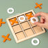GEKELI 4 Pack Wooden Blocks Puzzles, Russian Blocks, Hexagon Puzzles, Tangrams Puzzles, Board Tic Tac Toe Game, Brain