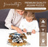 500 16.4x16.7 Jiroinlly Wooden Puzzles for Adults Pieces, Panda Family, Unique Shaped Jigsaw Puzzle, Relaxing Gift