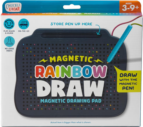 Chuckle & Roar Magnetic Rainbow Drawing Pad & Stencil Edition Mess-Free Reusable