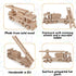 Wooden Fire Trucks, Fire Truck Toys for 3 Year Old Boys, DIY Handmade Realistic Toys for Preschool Learning Activities