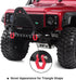 INJORA RC Front Bumper Metal with LED Light for 1:10 RC Crawler TRX-4 Axial SCX10 SCX10 II 90046 SCX10 III AXI03007