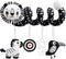 Baby Carseat Toy Black & White Rattle Spiral Hanging Activity Stroller Toy
