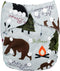 Sigzagor Baby Pocket Diaper Nappy Reusable Washable 8lbs to 36lbs (Be Brave)