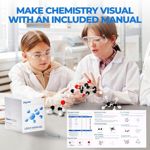 Molecular Model Kit, 404 pcs, Organic Chemistry Science Gifts for Ochem and Inorganic Students and Teachers