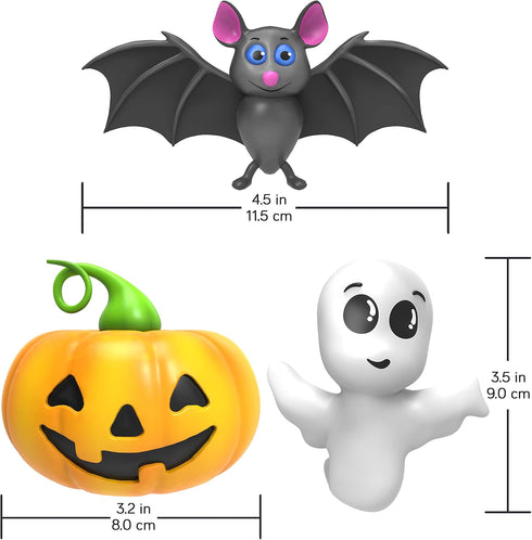 Halloween Bath Toys for Babies and Toddlers, No Hole Animal Bath Toys, BPA-Free, Mold-Free, Infant Bath Toys 1-18 Months