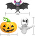 Halloween Bath Toys for Babies and Toddlers, No Hole Animal Bath Toys, BPA-Free, Mold-Free, Infant Bath Toys 1-18 Months
