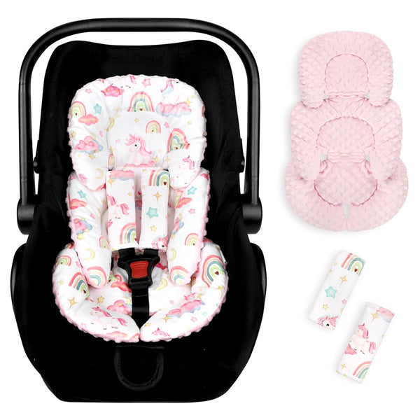 Pea Pod Infant Car Seat Insert with Strap Covers, All in One
