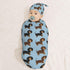 Set KiuLoam Cartoon Funny Cute Dachshunds Dog Newborn Swaddle Blanket with Hat Soft Baby Receiving Blankets Baby
