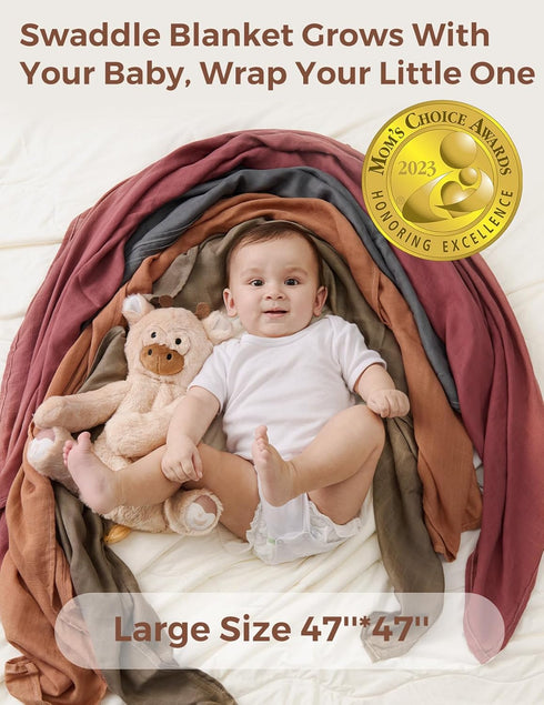 Soft Muslin Swaddle Blankets for Infants - Perfect for Boys and Girls