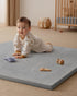 1.3" 50x50 Blissful Diary Thick Baby Play Mat, Playpen Mat with Removable & Washable Cover, Ultra Soft Crawling Rug