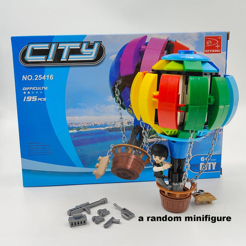 Koowants City Creativity Hot Air Balloon Building Blocks Bricks for Home Decoration Collection for hot air Balloon Lover as Best Gift Choices MOC Brick Building Set