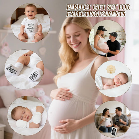 Wopgrty 12 Set Pcs New Mom Gifts, New Parents Gifts for Couples, Gender Reveal, Expecting Parents to Be Baby Shower