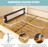 (60-Inch, BABY JOY Bed Rails for Toddlers, Extra Long, Swing Down Safety Bed Guard for Convertible Crib, Folding Baby