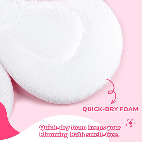 0-6 YooxArmor Baby Bath Pad for Infant Bathtub Sink, Non-Slip Flower Bathtub for Infants Months, Soft Baby Sink Bath