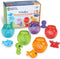 Learning Resources Peekaboo Fishbowl Friends - 10 Pieces, Educational Baby Toys for 18 Months+, Learning and Bath Toys