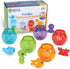 Learning Resources Peekaboo Fishbowl Friends - 10 Pieces, Educational Baby Toys for 18 Months+, Learning and Bath Toys