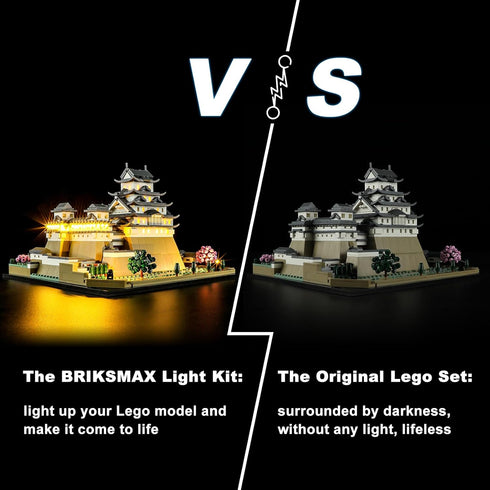 BRIKSMAX LED Lighting Kit for LEGO 21060 Himeji Castle - Compatible with Lego Architecture Building Set