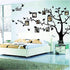 Large Family Tree Wall Decor, DIY Black Photo Frame Sticker Decal Art for Living Room Home Decor