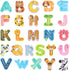 LOVESTOWN 26PCS Large Magnetic Letters, Colorful Animal Alphabet ABC Magnets for Kids Educational Spelling Games