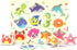 Wooden Peg Puzzle, Sea Creature Chunky Baby Puzzles, Colorful Wood Shape Puzzle