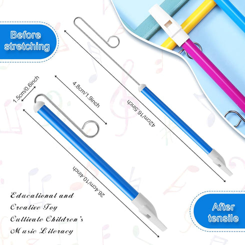 Boao 3 Pieces Slide Whistle, Musical Instrument Toy for Parent-Child Games, Children's Speech Training, 10.5 Inch