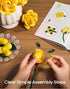 iATOM Set, 12Pcs Yellow Rose Bouquet Building Flowers Botanical Collection Kit for Adults