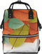 HCBPWVQA Leaves Diaper Bag with Changing Pad and Pacifier Holder, Multifunction Laptop Backpack